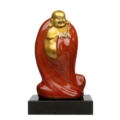 Bronzestatuer af buddhistisk guddom